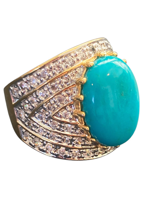 Sterling Silver Turquoise Quartz Ring China